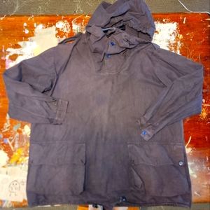 Swedish surplus snow smock dyed blue